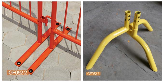 Varie des pieds serrent la barrière clôturant la sécurité le PVC qu'orange a enduit la taille de 40 pouces 1