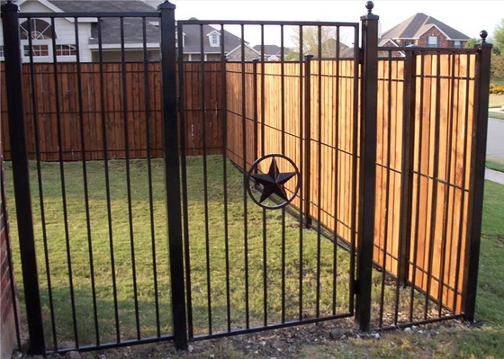 3 poteau carré de clôture en aluminium décoratif de distance de piquet des rails 125mm ou poteau de rectangle
