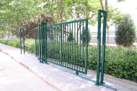Double porte tubulaire en acier galvanisée à chaud de porte de barrière de jardin de l'extérieur