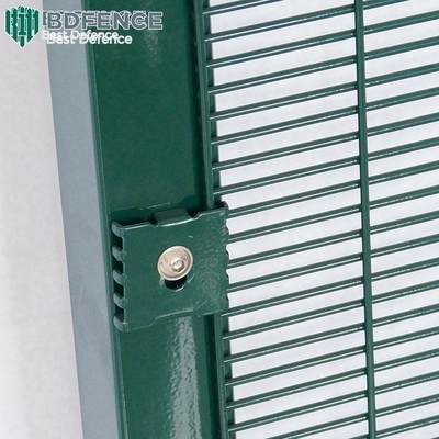 Anti clôture en métal de montée de vue claire enduite de poudre, barrière de la sécurité 358