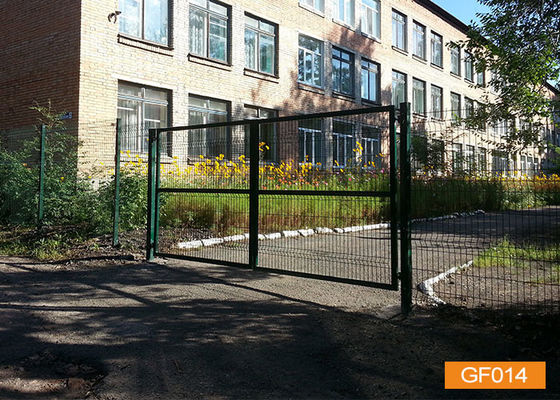Le PVC a enduit la double barrière Gate de jardin en métal de 50x200mm 5 pieds de taille