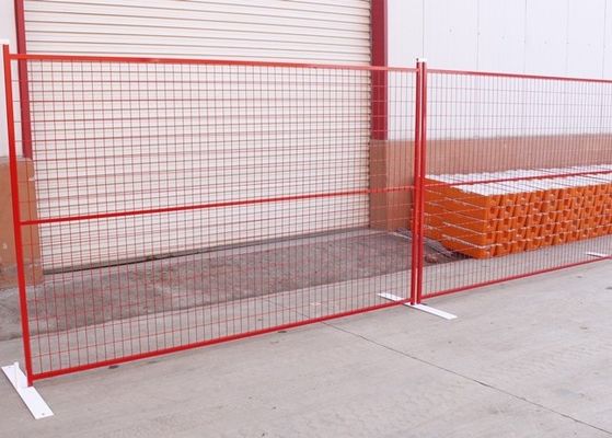 Le PVC facilement assemblé a enduit la clôture provisoire démontable de H8ft