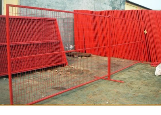 Barrière standard de construction de Temp de pieds de la sécurité 6x10 du Canada
