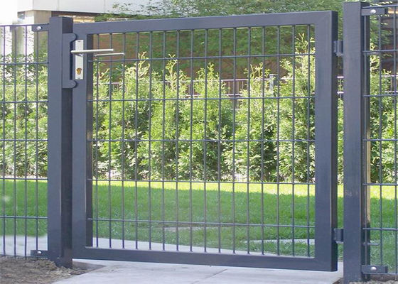 Largeur en acier de panneau de Gate 2500mm de barrière de fer de portes de jardin