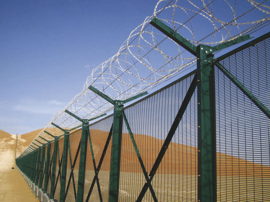 Anti barrière de sécurité enduite de montée de prison de poudre facilement assemblée