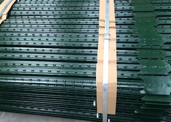7 pieds de clôture en acier vert T Post en poudre revêtue 0,83 Lb par pied