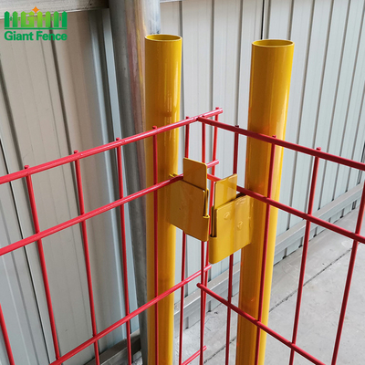 Structure métallique de bord du chantier de construction 50X200mm de barrières provisoires de protection