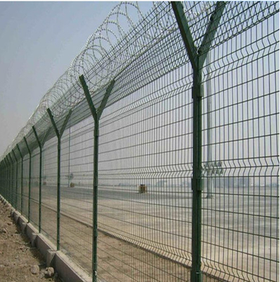 V galvanisé Mesh Security Fencing Welded Wire Mesh Panel Airport