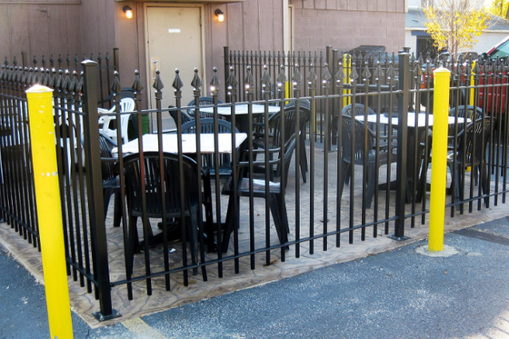 Zinguez le métal Mesh Garden Fence Black Pvc de la conception 6ft enduit