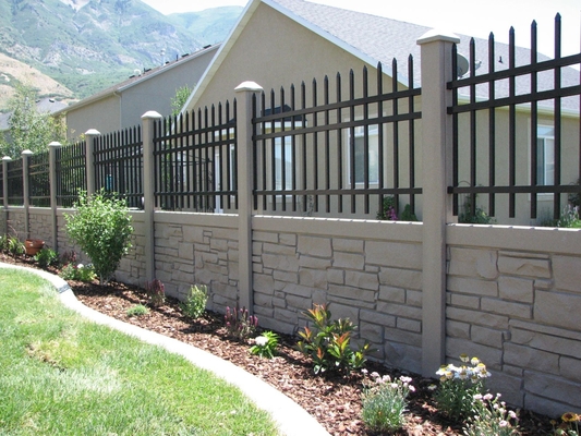 Piscine tubulaire de jardin clôturant la barrière en acier de Black de barrière en aluminium de profil