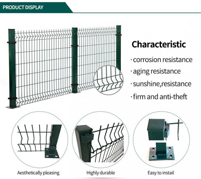Le fil de fer galvanisé bon marché Mesh Panel 3d a courbé des Chambres font du jardinage clôture Manufacture