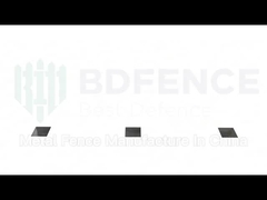 Anti sécurité de montée d'anti vol clôturant le panneau clair de vue enduit de poudre de 358