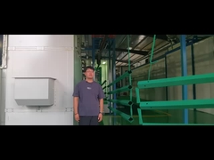 poste carré enduit de poudre