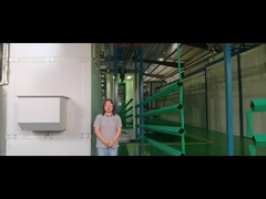 poste carré enduit de poudre