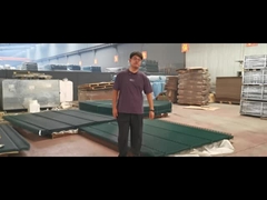 La clôture verte anti-escalade à quatre virages est vraiment magnifique.