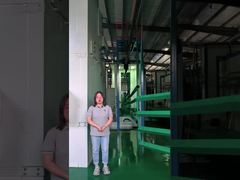 Rameau en acier tubulaire lisse en poudre revêtue