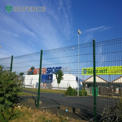 Panneaux de clôture en PVC revêtus de métal en acier galvanisé