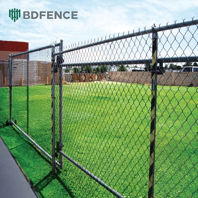 Fence à chaîne de 6 et 8 pieds avec revêtement en PVC et finition galvanisée