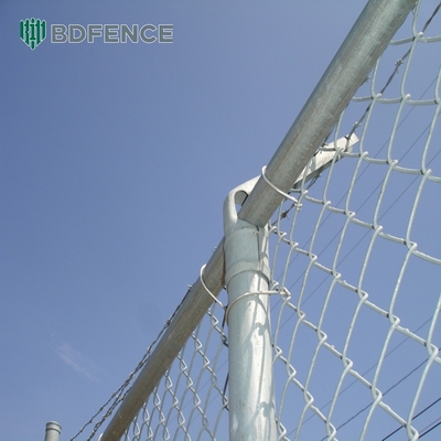 Fence à chaîne de 6 et 8 pieds avec revêtement en PVC et finition galvanisée
