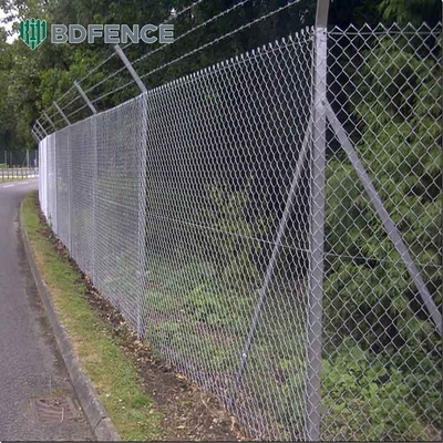 La clôture de fil de cyclone pour jardin à 8 pieds de hauteur et à 2,0 à 6,0 mm de diamètre
