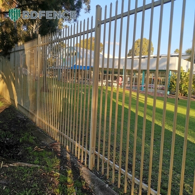 La clôture tubulaire de la palissade en métal galvanisé de haute sécurité pour un montage facile et durable