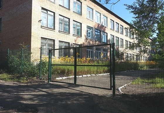 Porte coulissante de clôture en acier personnalisable pour maison et jardin largeur 5,0 m