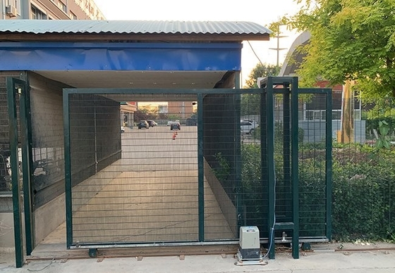 Porte coulissante de clôture en acier personnalisable pour maison et jardin largeur 5,0 m
