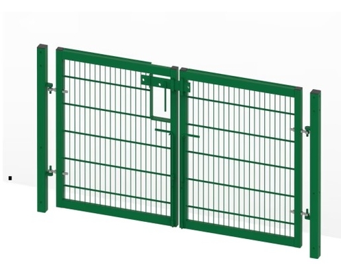 Porte coulissante de clôture en acier personnalisable pour maison et jardin largeur 5,0 m