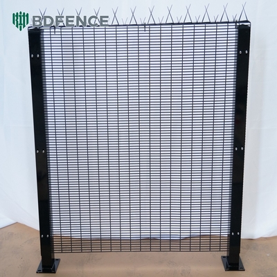 Galvanisée Clearvu haute sécurité 358 barrière anti-escalade en plastique revêtue de métal prison de la maille Clear Vu View barrière pas de montée