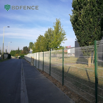 Panneaux de clôture en PVC revêtus de métal en acier galvanisé