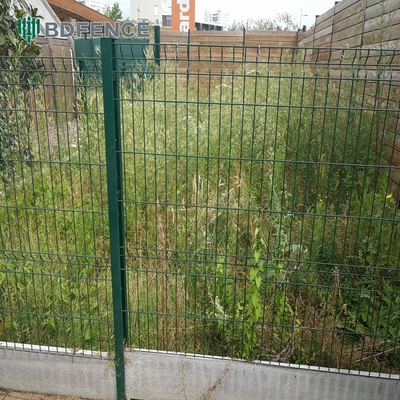 Panneaux de clôture en PVC revêtus de métal en acier galvanisé