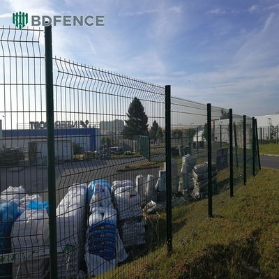 Facile d'assemblage en PVC revêtu 3d clôture de treillis métalliques soudés pour la sécurité du jardin