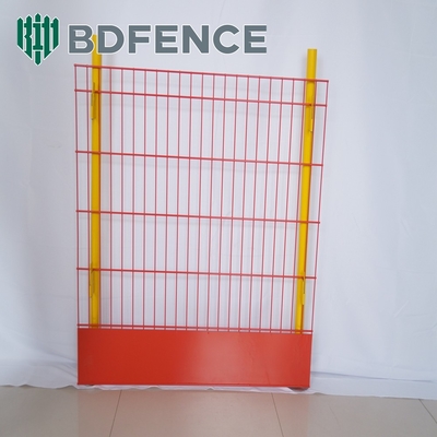 Couche en poudre 75*75 mm Résistance légère Rideau de protection du bord Couleur jaune
