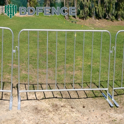 Barrières de contrôle des foules de métal galvanisé à chaud