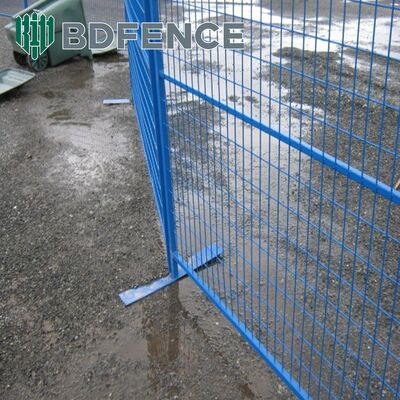 Marché canadien 6 x 10 pieds Site de construction Panneaux de clôture temporaires galvanisés mobiles
