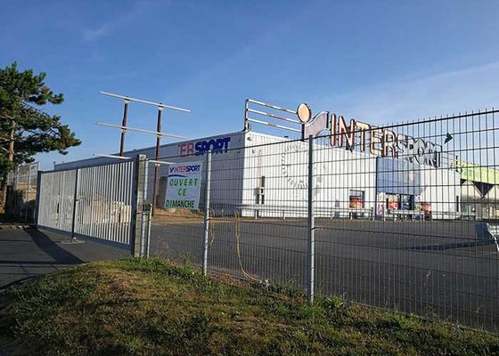 Résistance à la corrosion en PVC revêtue de 3D courbée soudée filet de fil de fer