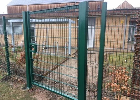 La barrière en acier Gates Hot Dipped de jardin vert a galvanisé