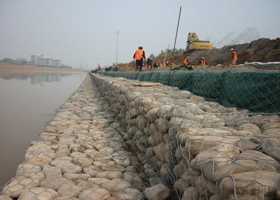 Casiers métalliques tissés de Gabion de boîte de Gabion pour la barrière en pierre System de Gabion