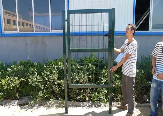 Décoration de jardin bas 3D fil d'acier galvanisé clôture enduite à Sliver