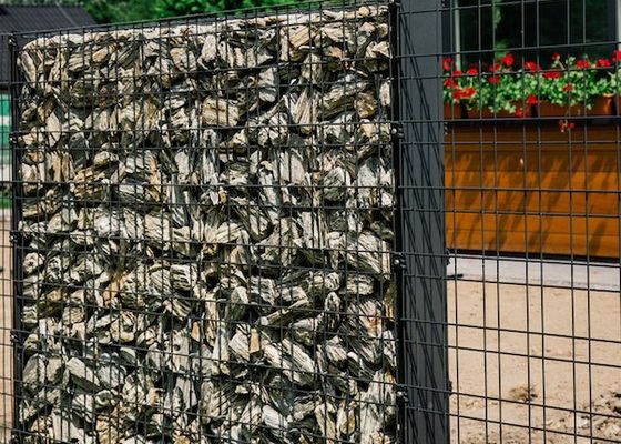 ISO14001 a galvanisé Gabion soudé Mesh Basket