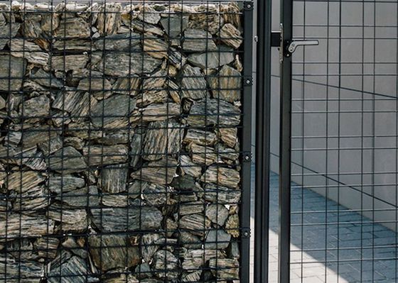 ISO14001 a galvanisé Gabion soudé Mesh Basket