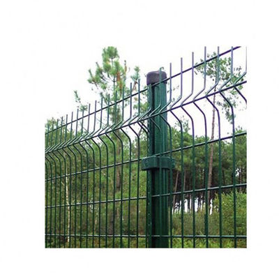 Prix d'usine Metalx Pas cher PVC vert/noir revêtu jardin extérieur 3D courbe soudé courbe périmètre fil de sécurité/maillage V