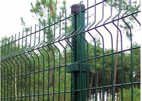Prix d'usine Metalx Pas cher PVC vert/noir revêtu jardin extérieur 3D courbe soudé courbe périmètre fil de sécurité/maillage V