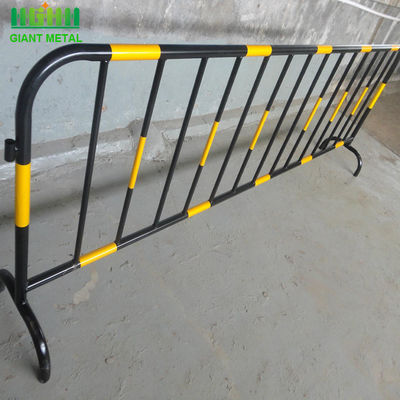 1.8 mm épaisseur métal acier sécurité routière portable piétons barricades temporaires de contrôle de foule pour le contrôle du trafic
