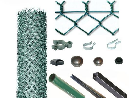 Anti zoo Diamond Chain Link Fence protecteur de corrosion