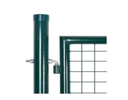 Porte de clôture de jardin en acier enduit de poudre galvanisée Porte tubulaire à double porte Modèle 3D imperméable pour résidentiel