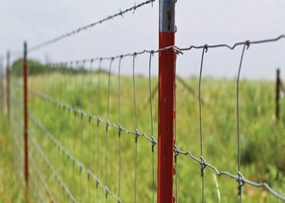 Barrière tissée en acier galvanisée de panneau de ferme de joint de charnière de fil