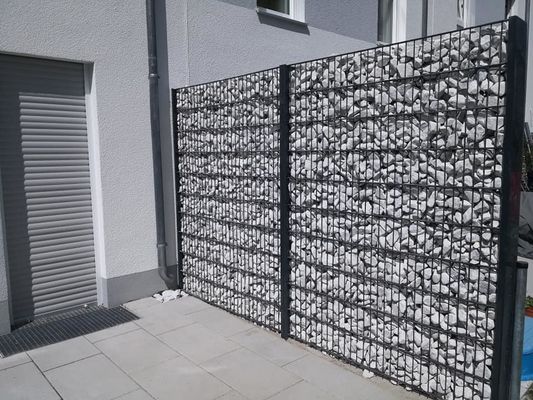 Le PVC a enduit la barrière Gabion Retaining Wall met en cage