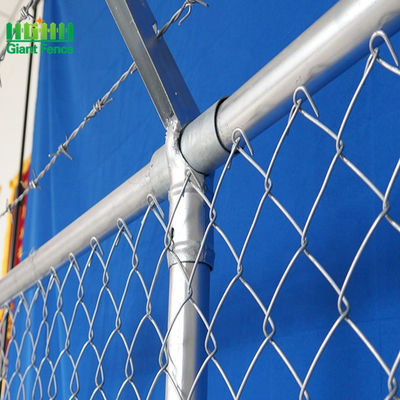 certification de la barrière frottée avec le poing par taille ISO9001 de maillon de chaîne de l'ouverture 10ft de 100*100mm
