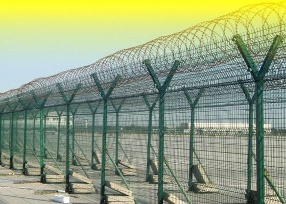 La poudre a enduit l'anti clôture verte de sécurité de montée de 358 prisons